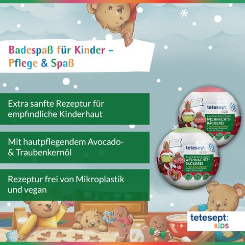Produktbild Tetesept Kids Badeüberraschung Weihnachtsbäckerei (Badeperlen)