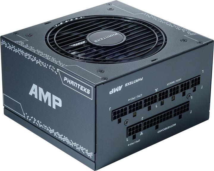 Actual product image Phanteks AMP v2 80 PLUS Gold power supply, modular, PCIe 5.0 - 1000 Watt, black (1000 W)