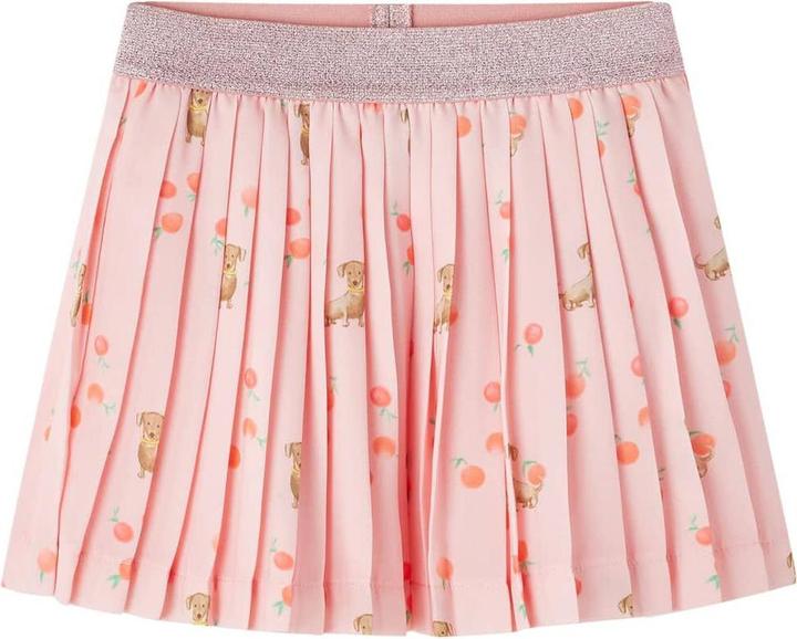 VidaXL Kinder-Faltenrock Hellorange 128,Aussenmaterial: 100 (128)