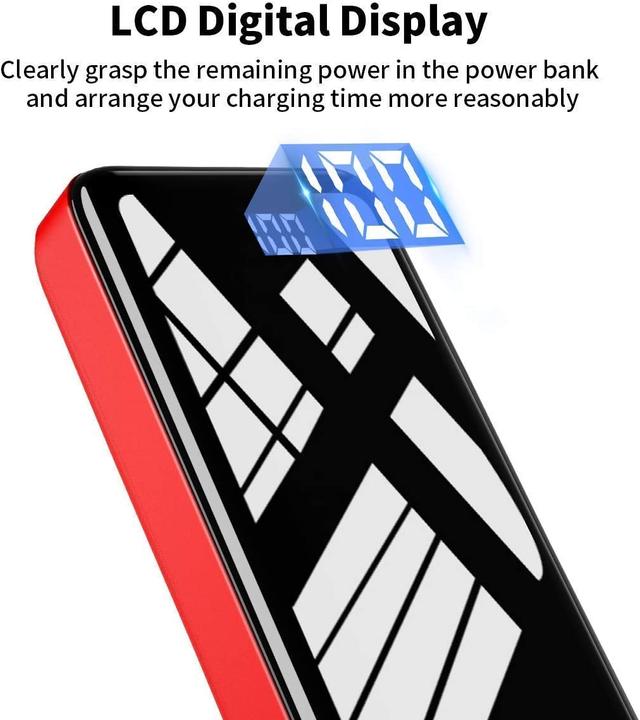 Produktbild Bextoo Powerbank 30000mAh, Rot (27000 mAh, 22.50 W, 22.50 Wh)
