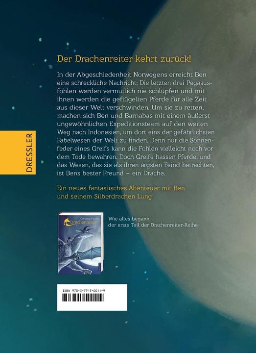 Actual product image Drachenreiter -Die Feder eines Greifs (German, Cornelia Funke, 2016)