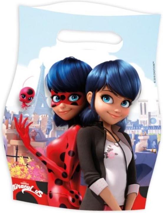 Actual product image Procos Sachets pour bonbons - Miraculous 2 visages (6pcs)