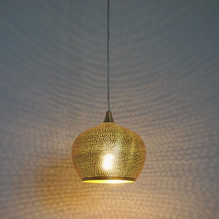 Actual product image Sweet Mint Hanging Lamp Motu Dots S 18cm gold coloured Craft (E14)