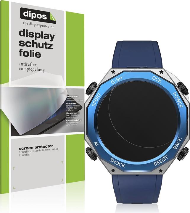 Actual product image Dipos Screen Protector Anti-Glare for Rogbid Tank M1 Smartwatch