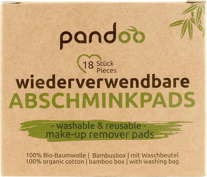 Actual product image Pandoo Make-up remover pads