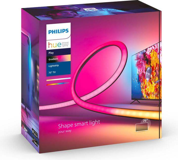 Actual product image Philips Hue Play Gradient Lightstrip 75" (RGBW, 304 cm, Indoor)