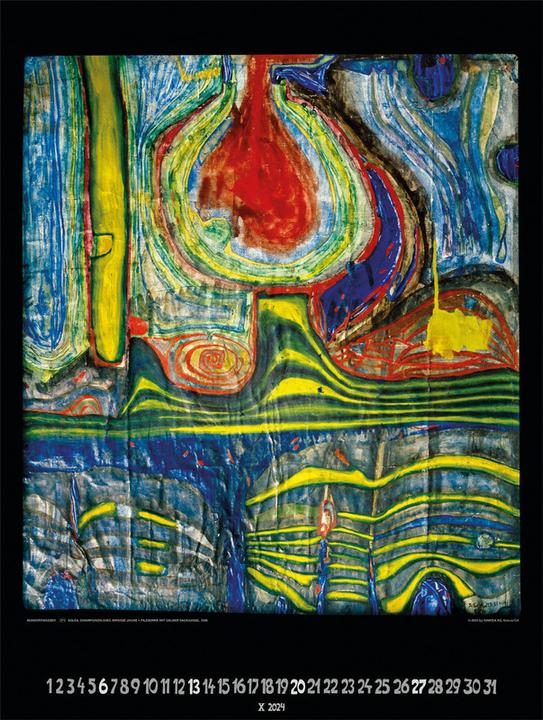 Produktbild Hundertwasser Bildkalender Art (48 x 65 cm, Deutsch)