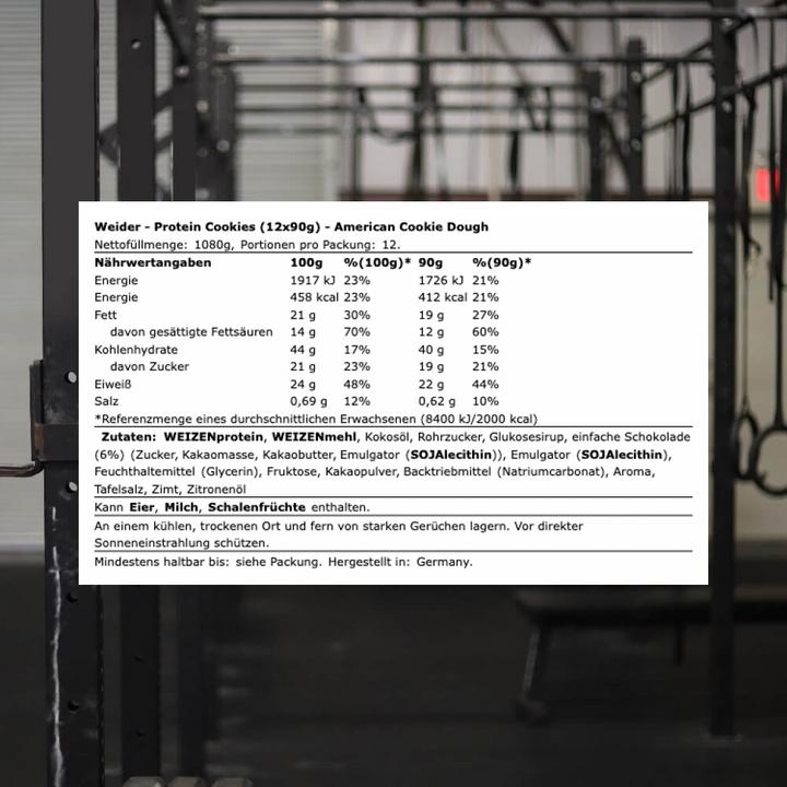 Image du produit Weider Protein Cookies (1 pcs, 1193 g)