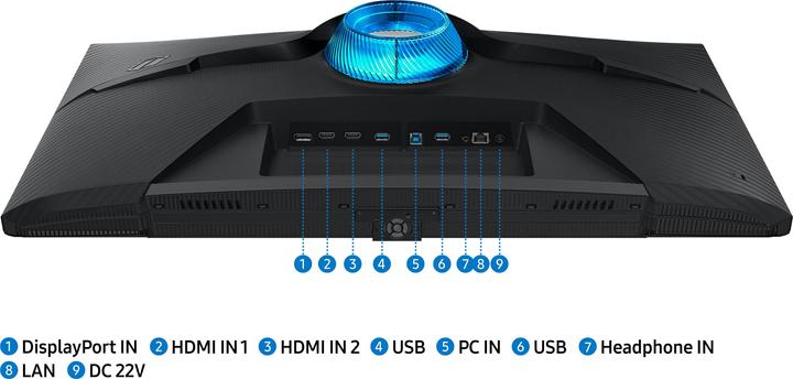 Actual product image Samsung Odyssey G7 - G70B (3840 x 2160 Pixels, 32")