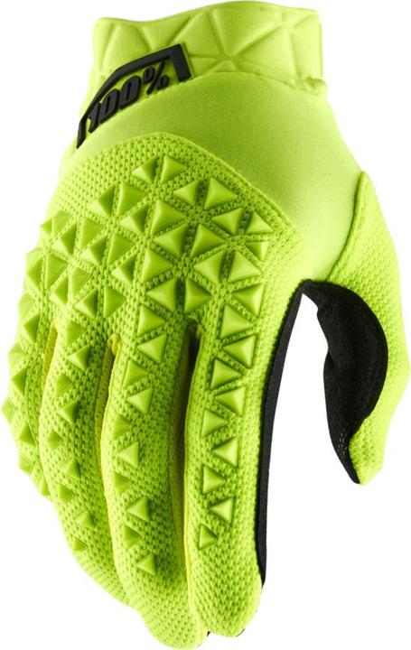 Actual product image 100% Gants iTrack Youth fluo jaune KL (L)