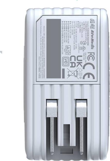 Immagine prodotto AVerMedia Dock di ricarica, EliteGO (GC313Pro) Bianco, 100W GaN, HDMI (Mac)