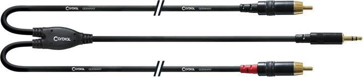 Cordial CFY WCC-LONG - Stereo 3.5mm -> 2x Cinch connection cable (1.50 m, 3.5mm jack (AUX), Cinch)