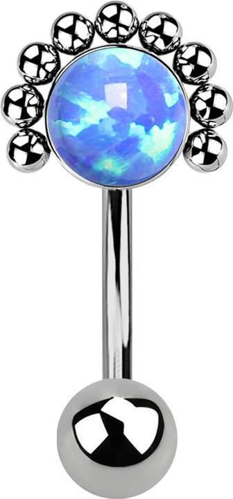 Star Piercing Flared Plug Teakholz Om aus Tamarind Holz (ohne Messing, Titan G23)