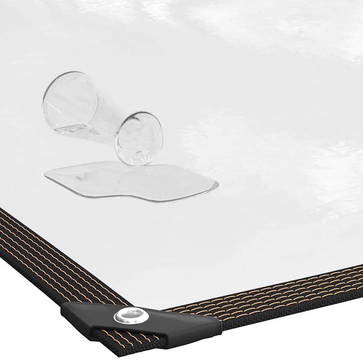 Produktbild VidaXL Transparente Plane mit Ösen 3x8 m Polyethylen durchsichtige Plane