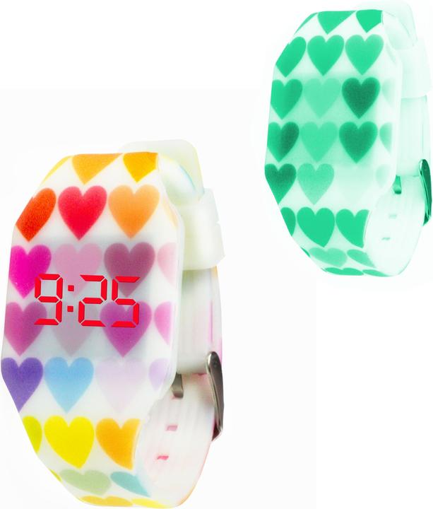 Produktbild Kiddus Digital LED Watch Hearts Multi (Digitaluhr, 32 mm)