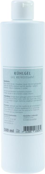 Nährwerte und Zutaten Medidor Kühlgel Packungsgrösse: 500 ml (1 x, 500 ml, 540 g)
