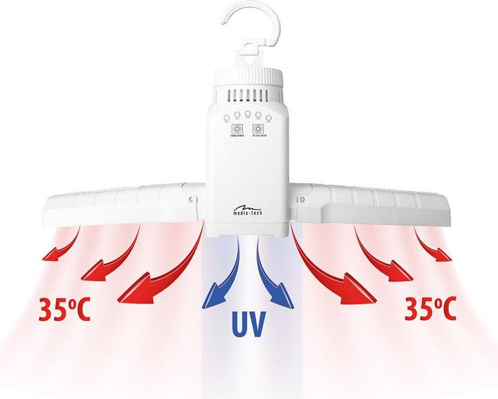 Produktbild Media-Tech Portable clothes and shoe dryer SMART AIRDRYER UV MT6518