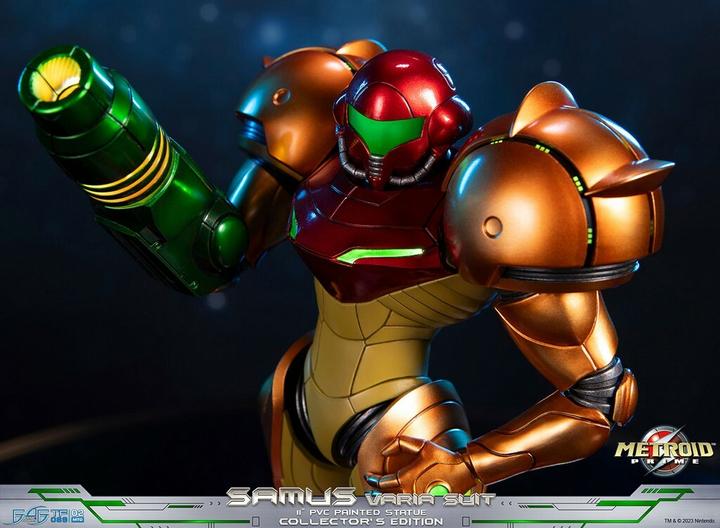 Actual product image First 4 Figures Metroid Prime PVC Statue Samus Varia Suit Collector's Edition 27 cm