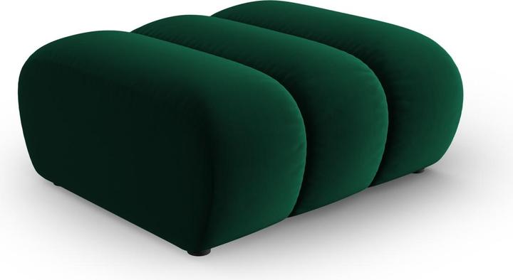 Actual product image Micadoni Velvet Pouf, "Lupine", 1 Seat, 92x95x43Made in Europe (Cushioned stools)
