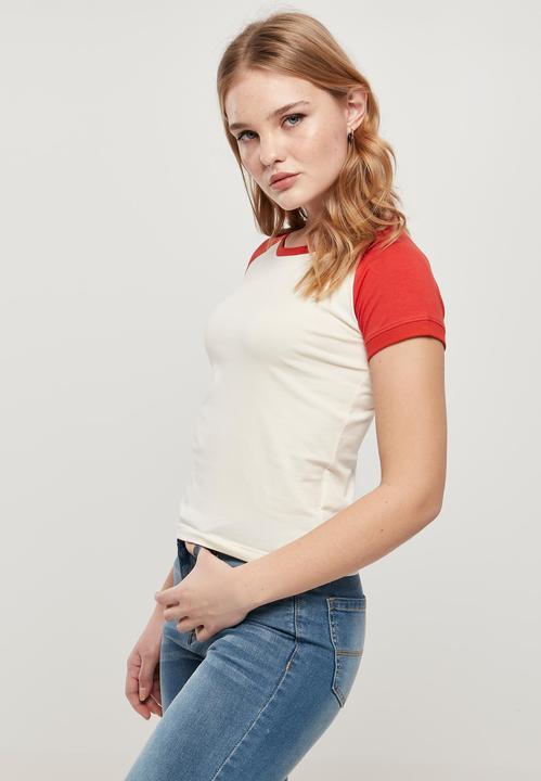 Image du produit Urban Classics Tee-shirt de baseball rétro pour femmes - 19391 (4XL)