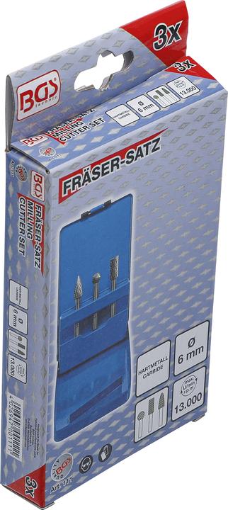 Actual product image BGS Milling Cutter Set 3 pcs.