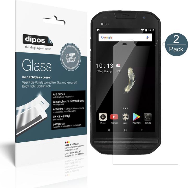 Image du produit Dipos Film de Protection d’écran Anti-Shock (2 pièce(s), Doogee S30)