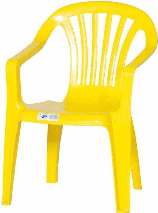 Actual product image ProGarden Stacking chair Sedia Baby 38x38x52 cm plastic in yellow (Child armchair)