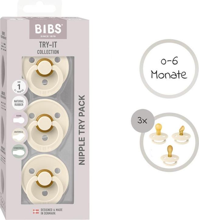 Actual product image Bibs Try-it Colour Nuggis (3 x, from birth)