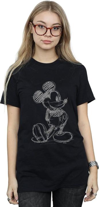 Immagine prodotto Disney Mickey Mouse Sketch Kick Maglietta Ampia Donna (XL)