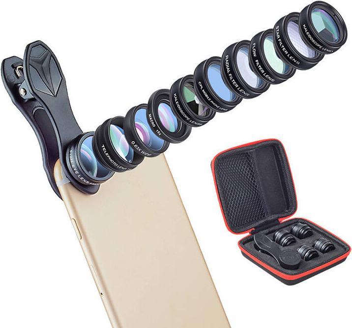 Produktbild Apexel Mobile lens kit APL-DG10 10 in 1 (black)