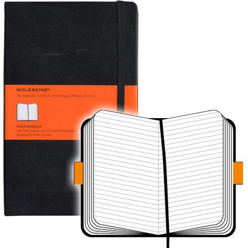 Actual product image Moleskine Notebook Classic Large (A5, Lined, Hardcover)