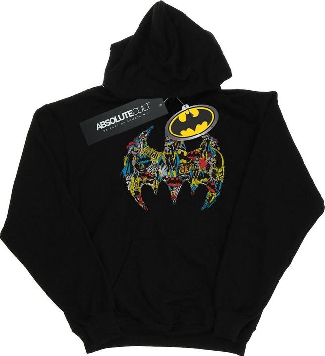 Batman Batgirl Logo Collage Kapuzenpullover Jungen