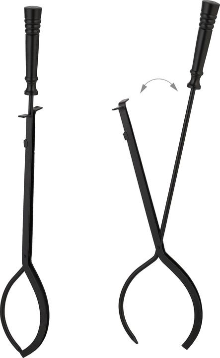 Actual product image Relaxdays 5-piece fireplace cutlery set (23 x 16 x 64 cm)