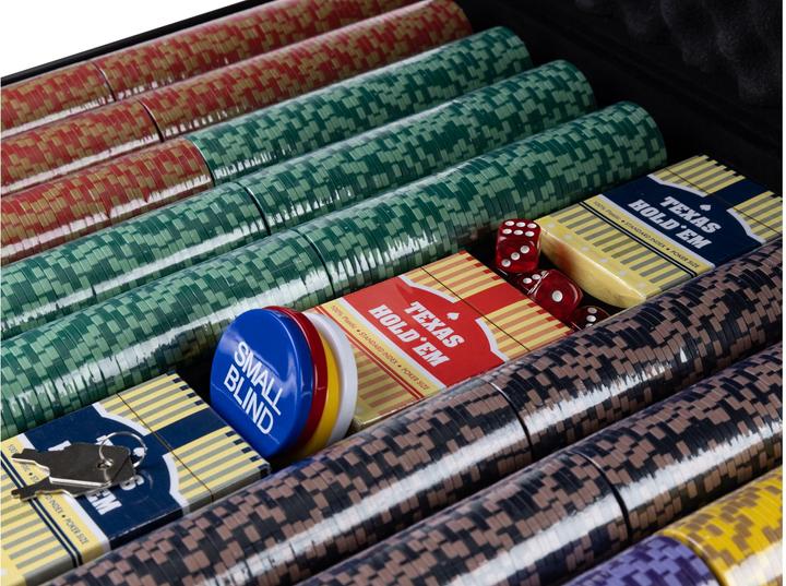 Produktbild FTM Poker Set PRO 1000 Chips Black Edition