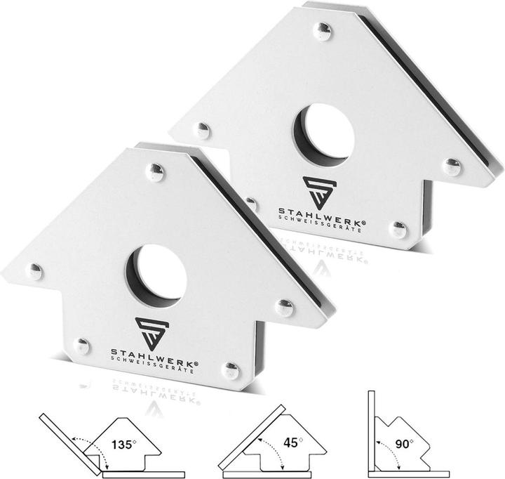 Actual product image Stahlwerk 2 Ã— magnetic angle welding angle 22.6 kg / 50 lbs