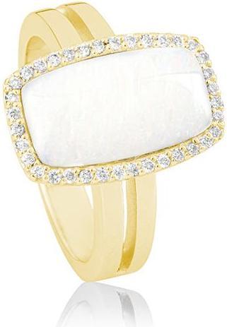 Image du produit Breuning BAGUE - E.OPAL BLANC/Brill. 0,198 Ct. H/si (61, Or 585/14 K)