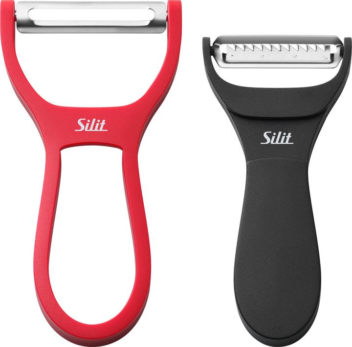 Produktbild Silit Sparschäler Gemüseschäler mit Julienne-Schneider 14cm Edelstahl Kunststoff