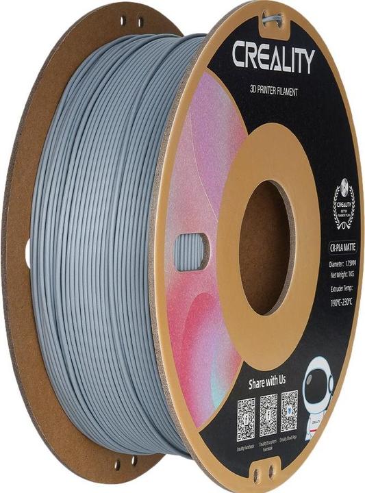 Image du produit Creality Cr-Pla Matte (PLA, 1.75 mm, 1000 g, Gris)