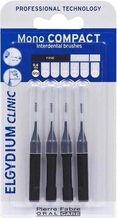 Produktbild Pierre Fabre Clinic Mono Compact Black Interdentalbürsten Iso 0 0,6mm (4 x)