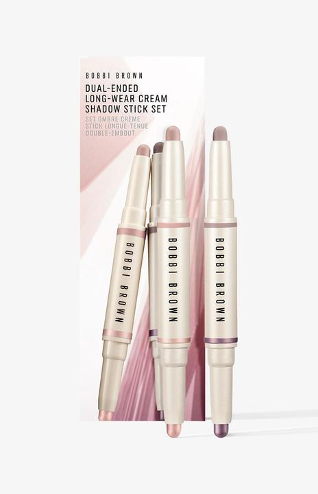 Image du produit Bobbi Brown Dual Ended LW Crème Shadow Set (re) (Rose doré/plage nue, Dusty Mauve/Stone)