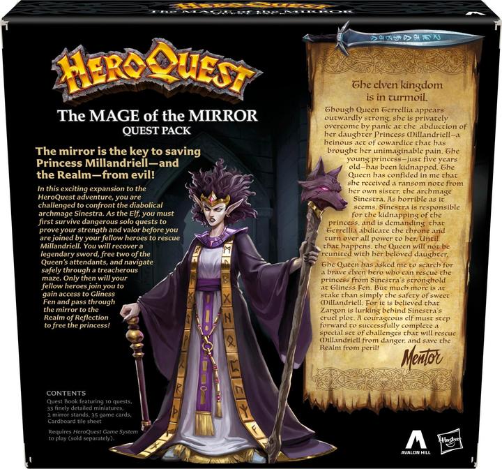 Actual product image Hasbro Heroquest The Mage of the Mirror Quest (English)