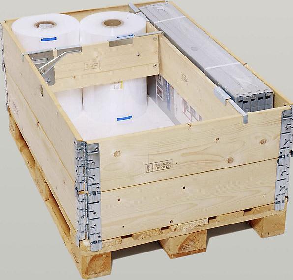 Produktbild Valdemar Krog Palettenteiler, flexibel, verzinkte Beschläge, VE 5 Stk, Länge 555 mm