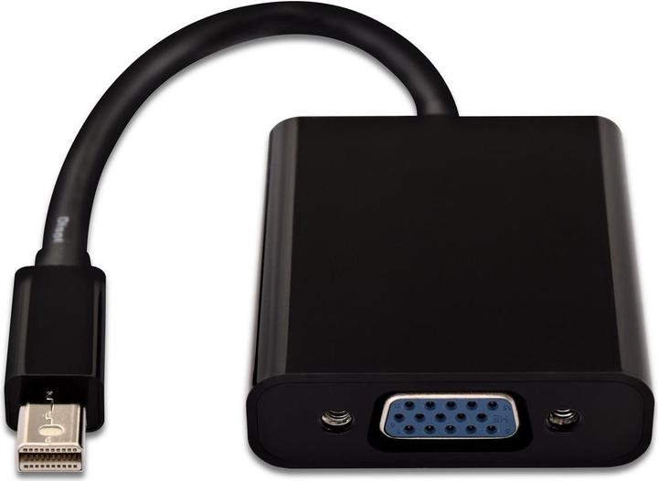 Produktbild V7 Mini DP To VGA Black Adaptor (Mini DP, 19 cm)