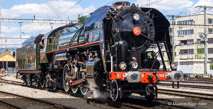 Jouef SNCF Dampflok 141R 1244 grün mit Öltender Ep. V (Spur H0)