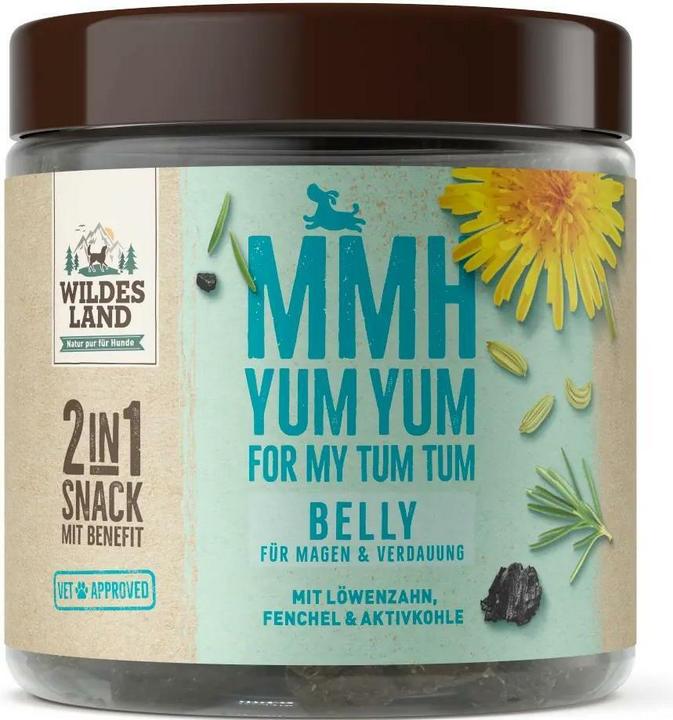 Produktbild Wildes Land 2in1 Snack Mmh Yum Yum Belly (300g) (Adult, 1 Stk., 300 g)
