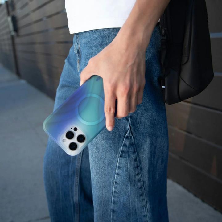 Immagine prodotto Incase Custodia Halo per MagSafe per iPhone 16 Plus - Oceano Tidal (Apple iPhone 16 Plus)