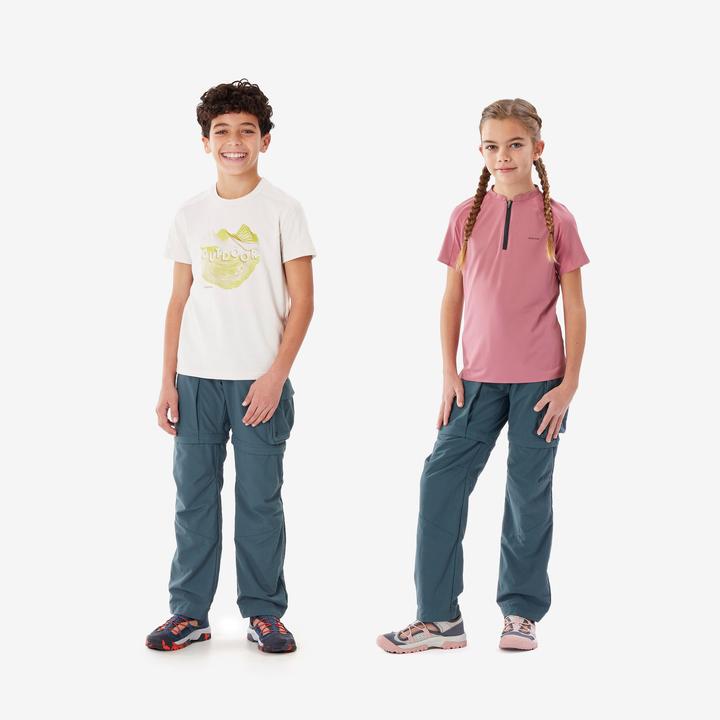 Actual product image Quechua Zip-Off-Hose Kinder Gr. 123–172 Wandern - MH500 blau