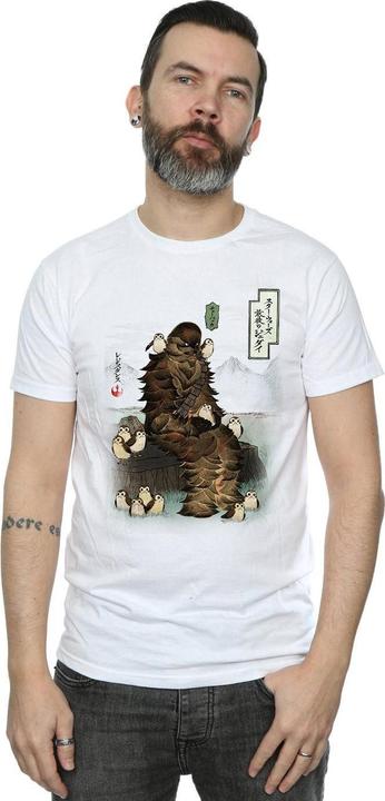 Produktbild Star Wars The Last Jedi Japanese Chewbacca Porgs TShirt (L)
