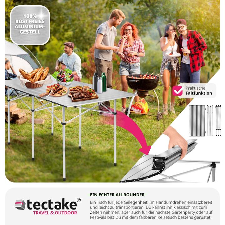 Produktbild tectake Camping Klapptisch