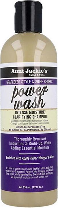 Actual product image Aunt Jackie's Shampoo Curls & Coils Grapeseed Power Wash (355 ml) (355 ml, Liquid shampoo)